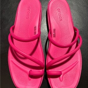 CROCS Women's Bright Pink Sandals